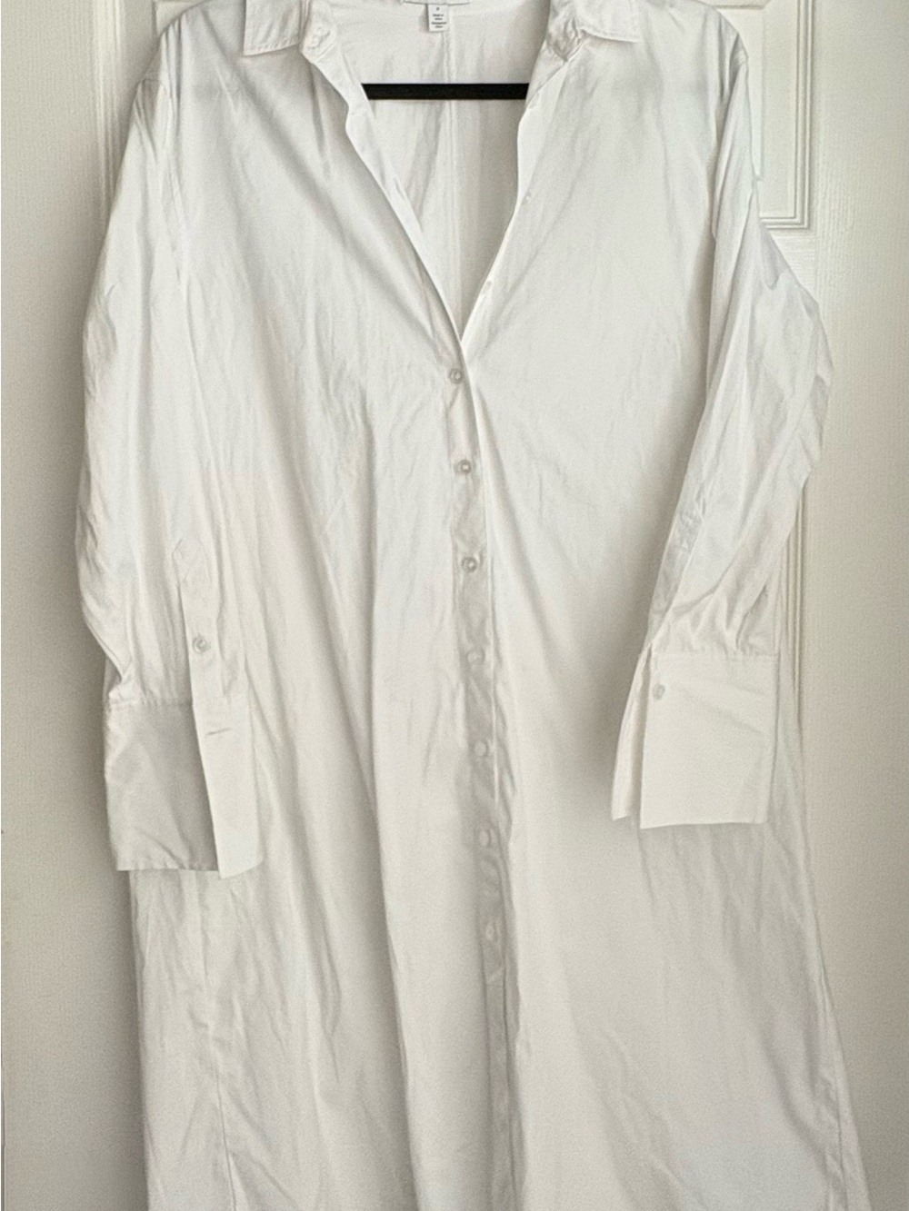 Women’s  Nordstrom’s White Long Button-Down Shirt  dress  - Classic Essential